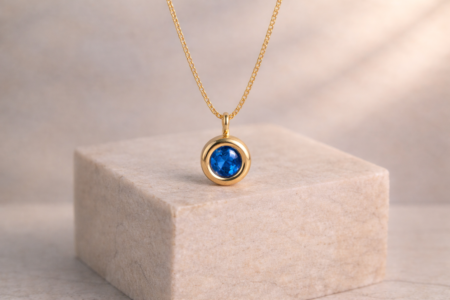 Collana pietra Blu Notte - Luce Essenziale