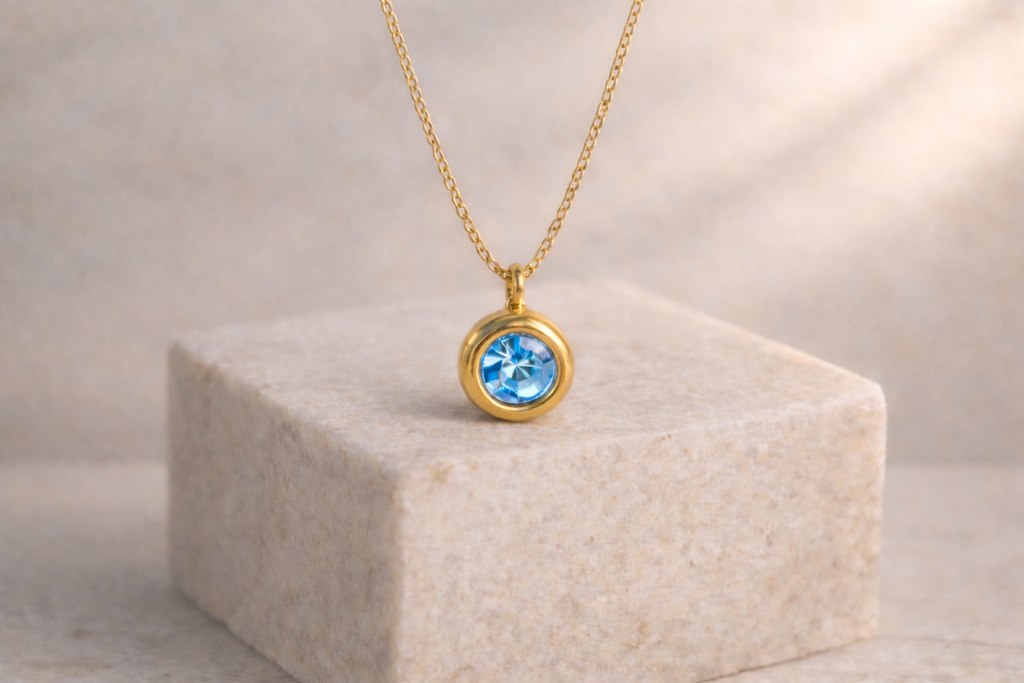 Collana pietra Azzurro Cielo - Luce Essenziale