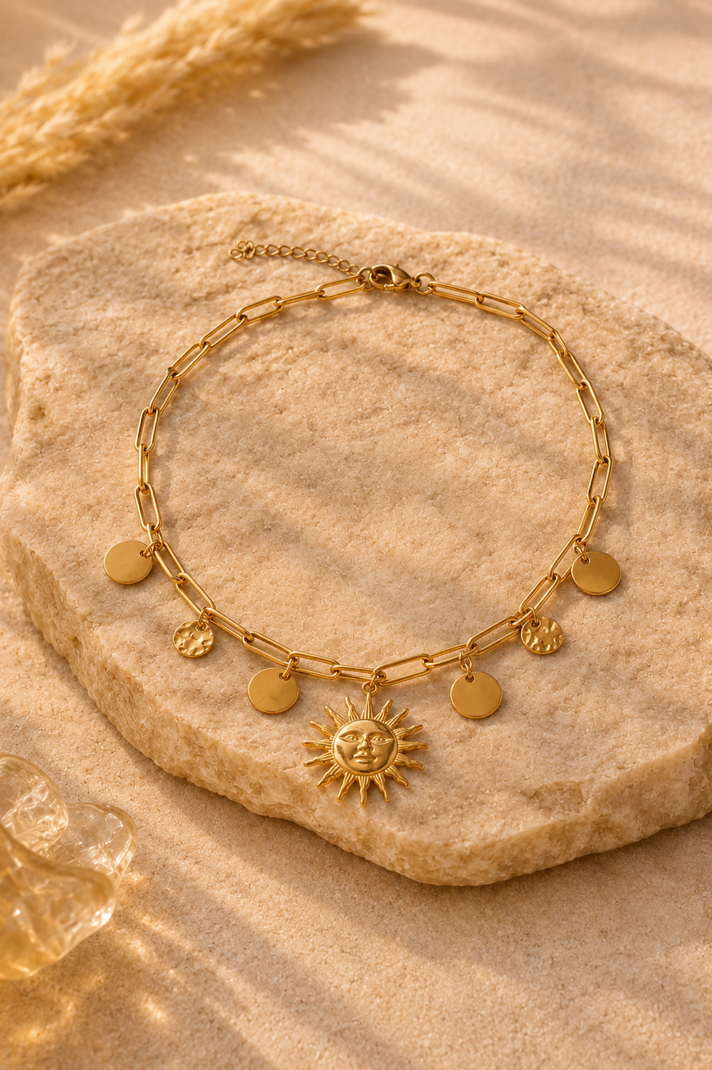 Collana Sole Nascente Aurea - Lumnia