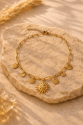 Collana Sole Nascente Aurea - Lumnia